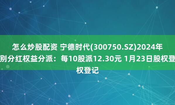 怎么炒股配资 宁德时代(300750.SZ)2024年特别分红权益分派：每10股派12.30元 1月23日股权登记